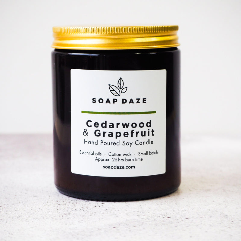 Cedarwood Grapefruit Soy Wax Candle